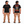 Support Your Local Earthmover Tee — Premium Fit Black, front and back model mockup