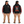 Support Your Local Earthmover VIP Oversize Hoodie in black — front and back model mockup