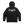 Heavy Machinery Dept. Vintage Design Oversize Hoodie in black — horizontal upper-back artwork