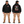 We Built the Land Downunder Oversize Hoodie in black — front and back model mockup