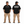 Express Parts Heavy Oversize in Black — front and back, white print