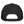 Rear view of the black Heavy Iron SnapBack with plain rear fabric and an adjustable snapback closure.