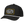 Black Heavy Iron embroidered SnapBack, left-front view showing the curved peak and white rope.