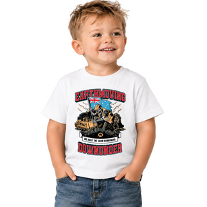 We Built The Land Downunder Toddler T-Shirt | Earthmoving Downunder