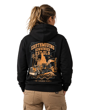 EDMU Heritage Hoodie EST QLD | Premium Australian Earthmoving Apparel